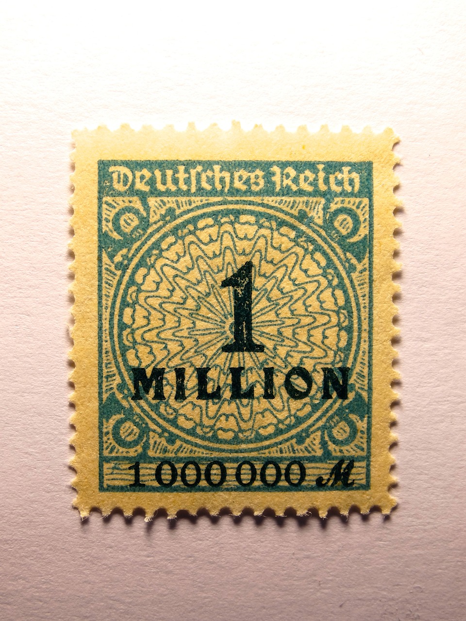 stamp, german empire, inflation