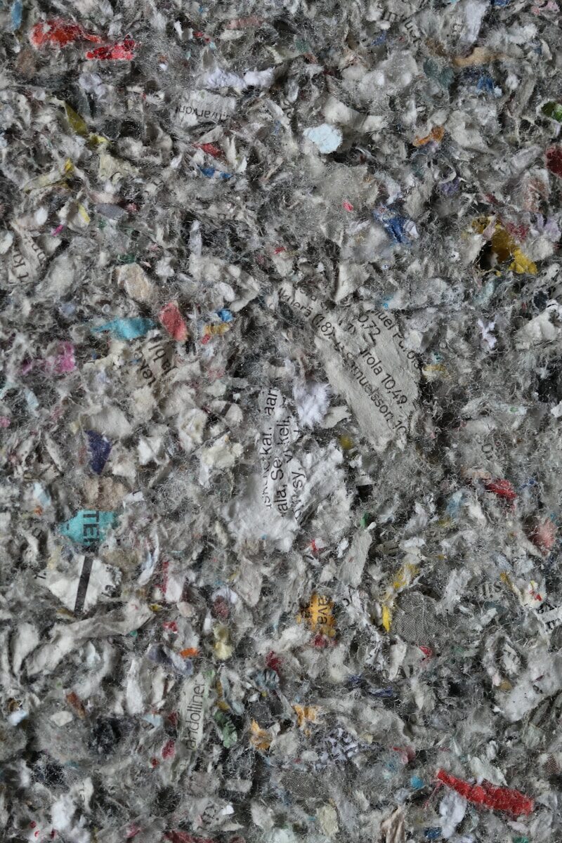 gray and black stone fragments